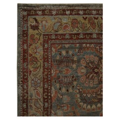 Tappeto Persiano Malayer Runner - Lana Marrone Rosso Design - 97829