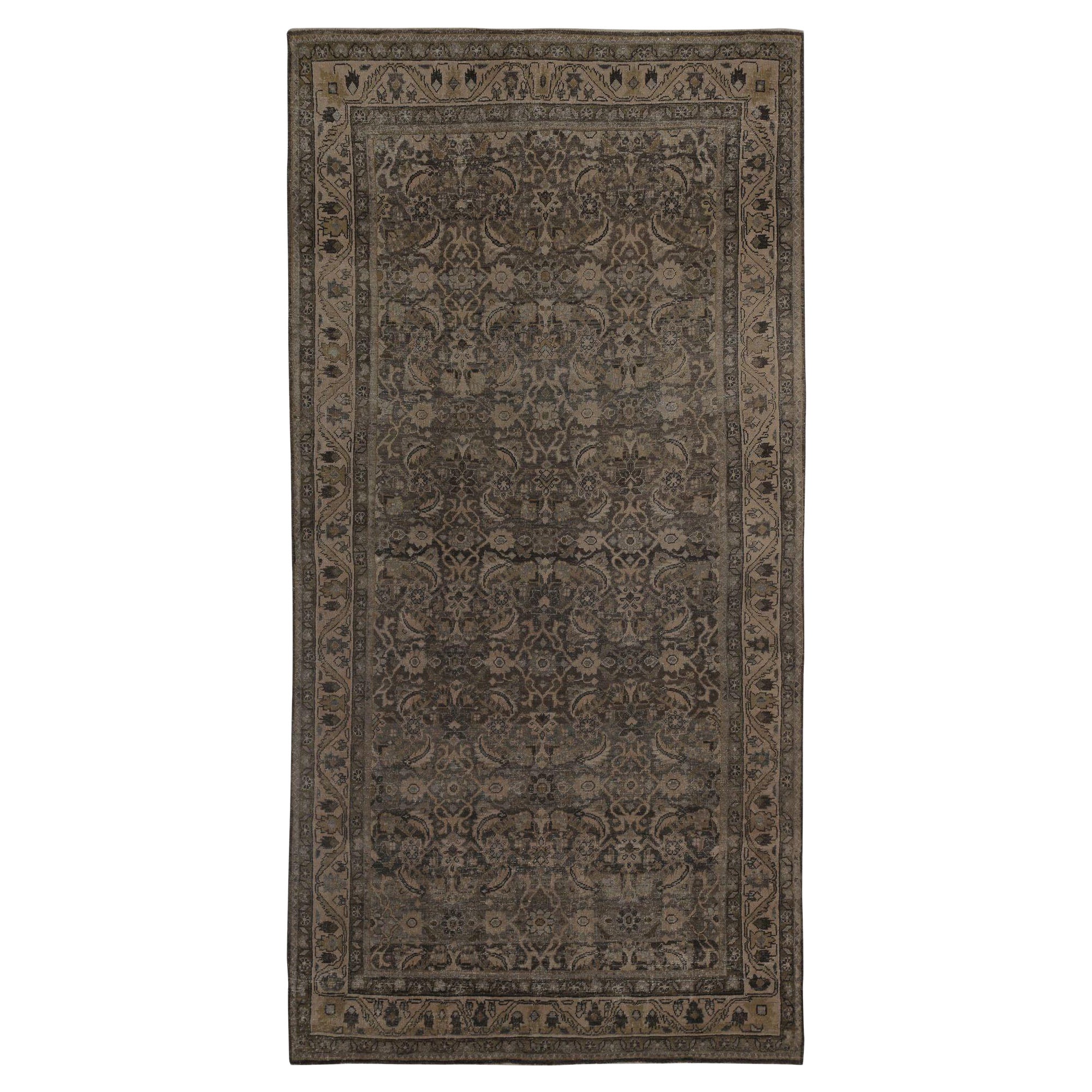 Tappeti persiani Bijar - Lana Marrone Taupe Design - 97774