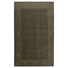 Tapis de sol Persan Mahal - Laine Brown Taupe Design - 97830