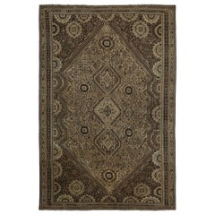 Tappeti persiani Shiraz - Lana Marrone Taupe Design - 97777
