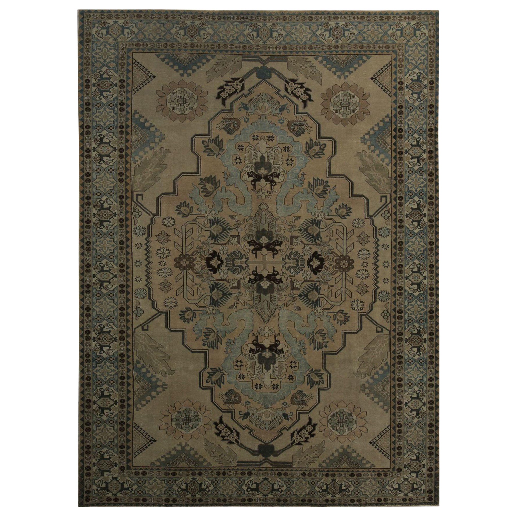 Tappeti persiani Tabriz - Lana Marrone Taupe Design - 97834