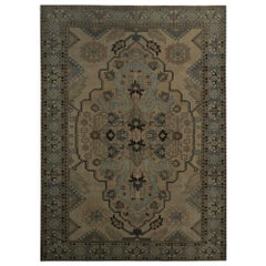 Tappeti persiani Tabriz - Lana Marrone Taupe Design - 97834