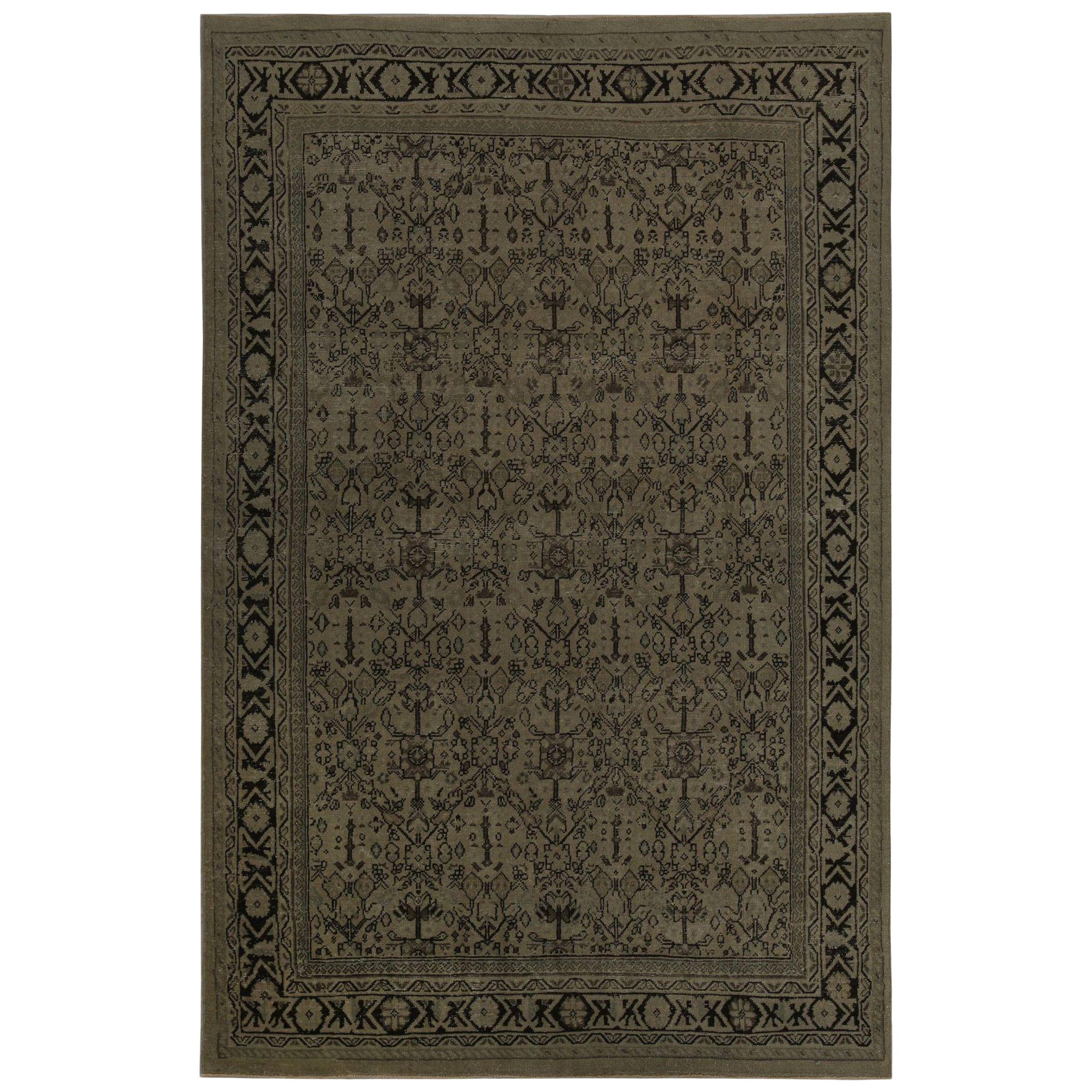 Persische Mahal Teppiche - Wolle Brown Taupe Design - 97847