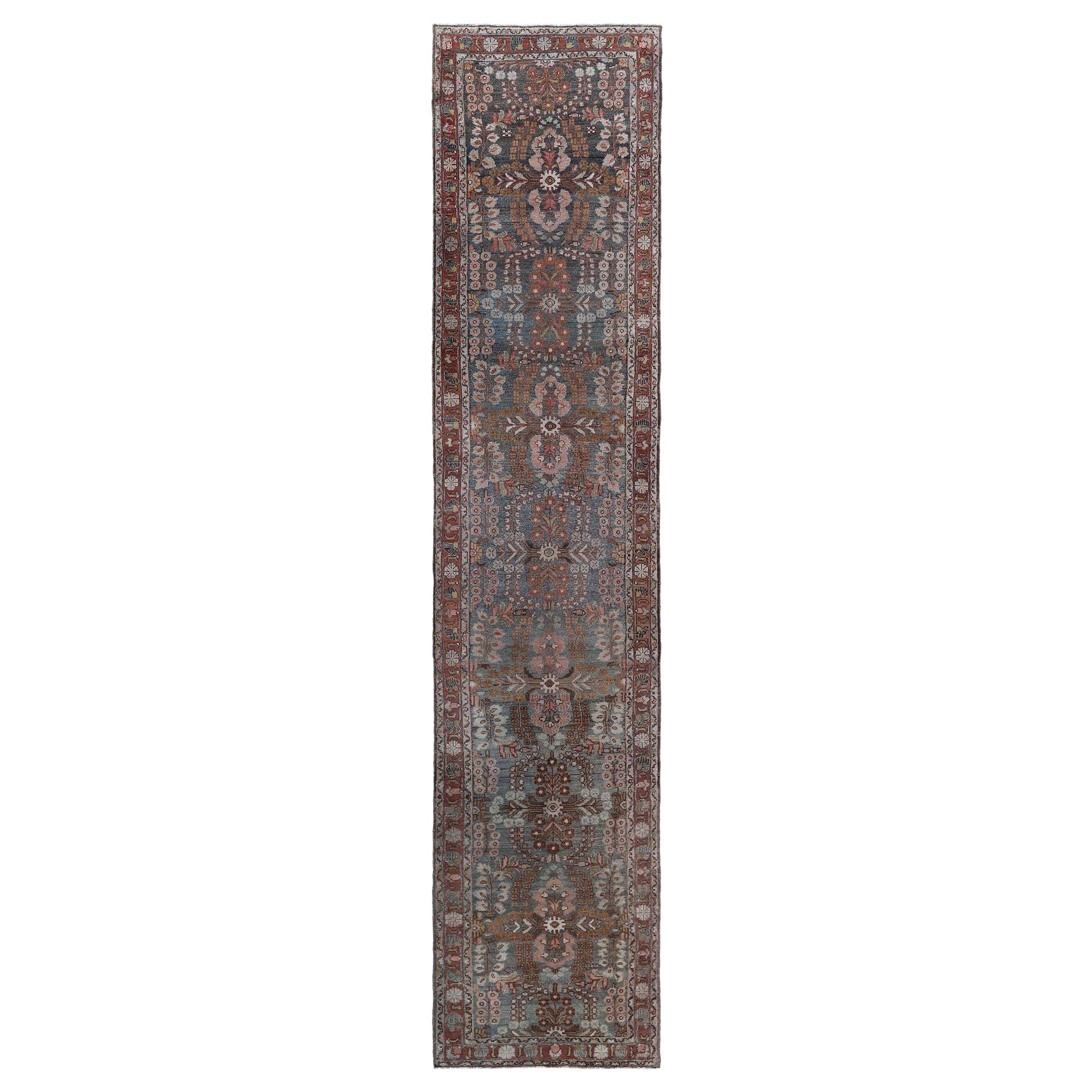 Tappeto Persiano Malayer - Lana Marrone Avorio Azzurro Rosso - 97895