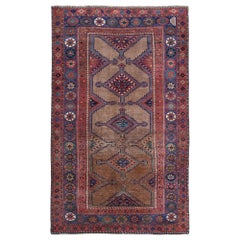 Tappeti persiani Hamadan - Tappeto in lana blu rosso taupe - 97897
