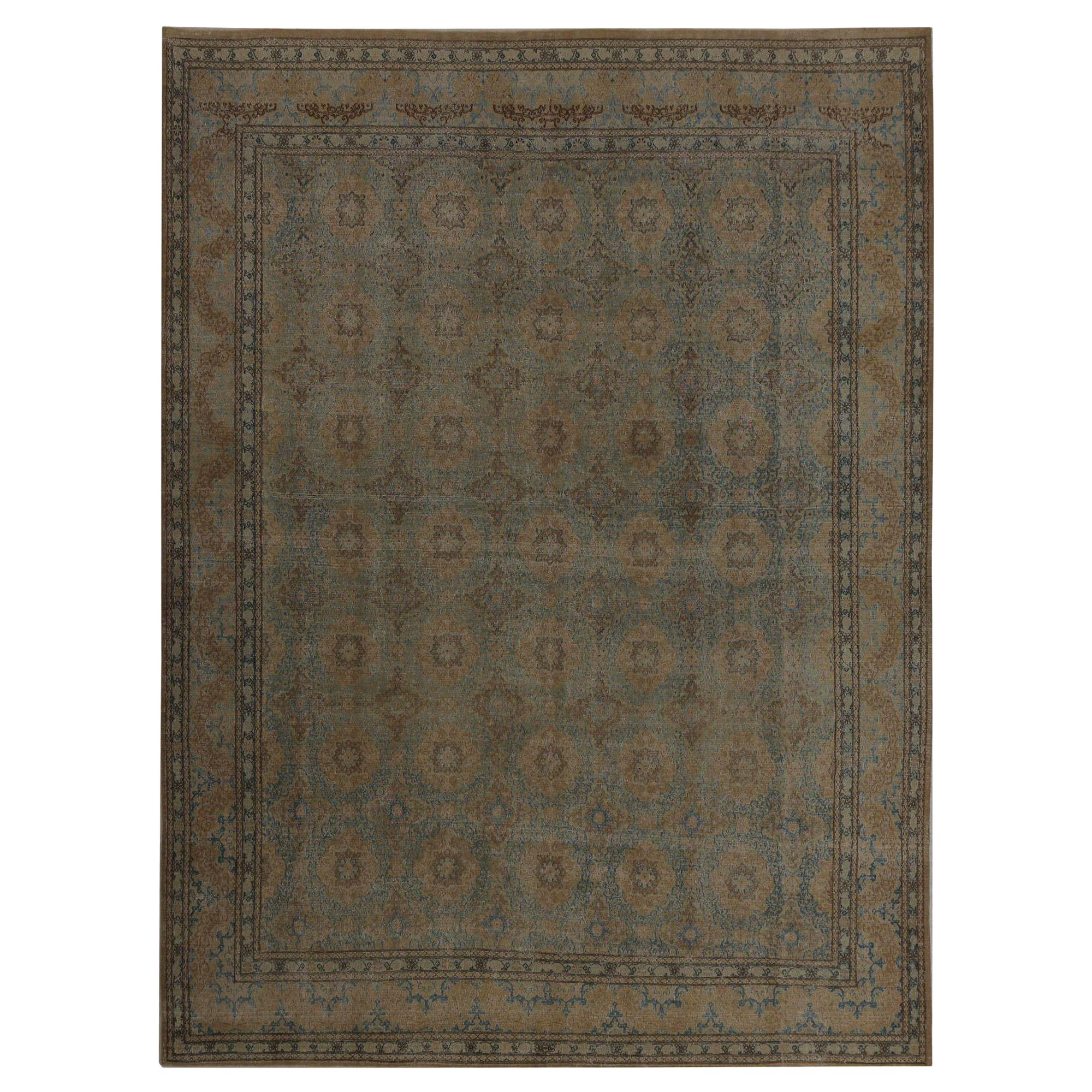 Tappeti persiani Mashad - Lana Marrone Grigio/Argento Taupe - 97801