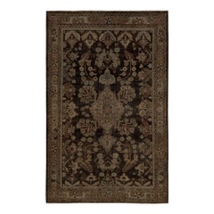 Tappeti persiani Mahal - Lana Marrone Taupe Design - 97816