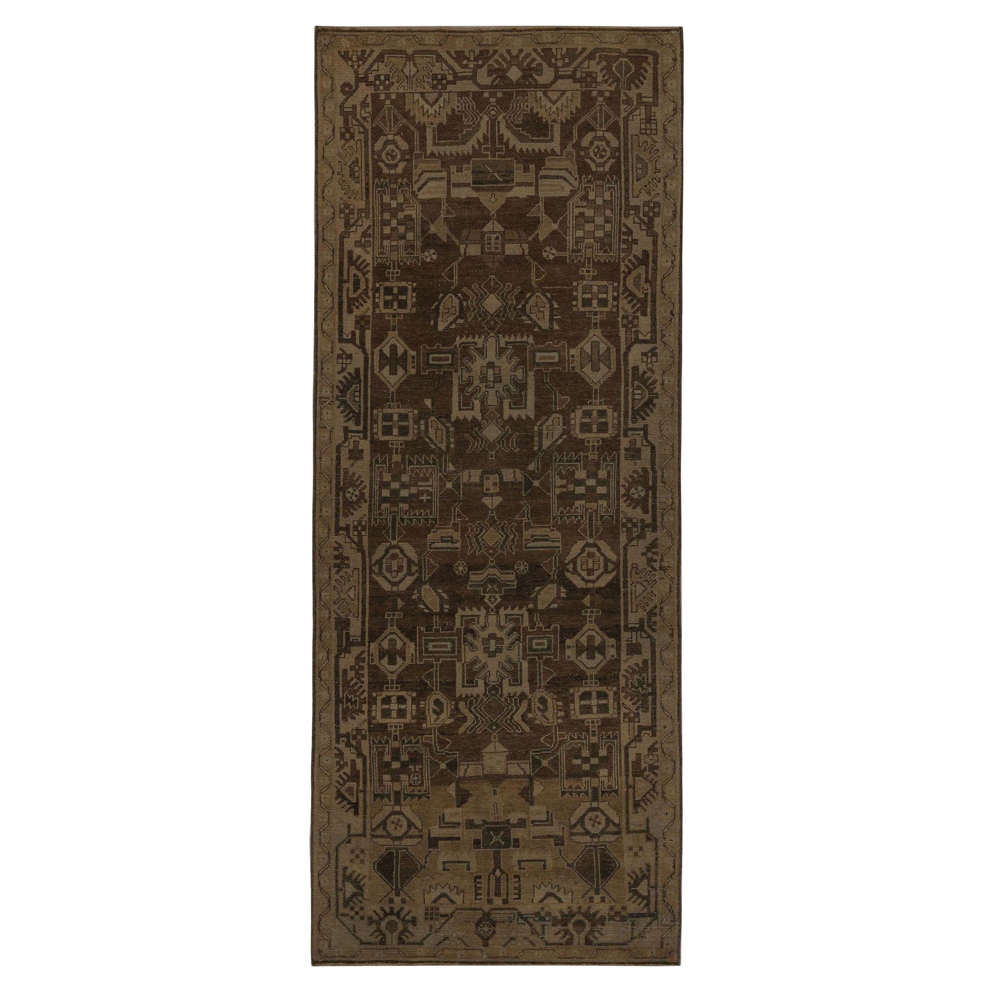 Persische Malayer Teppiche - Wolle Brown Taupe Design - 97817