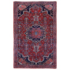 Tappeti persiani Bijar - Lana Nero Blu Marrone Avorio Rosso - 97914