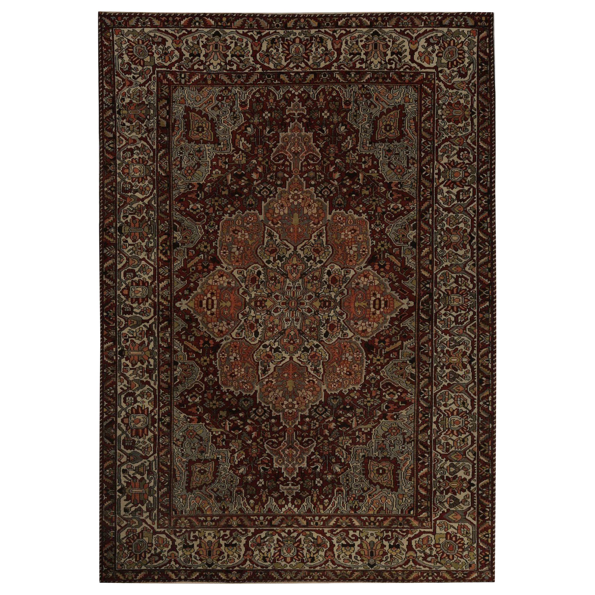 Tappeti persiani Bakhtiari - Lana Avorio Rosso Taupe - 97820