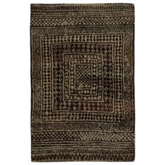 Tappeto persiano Gabbeh Small - Lana Marrone Avorio Design - 97821