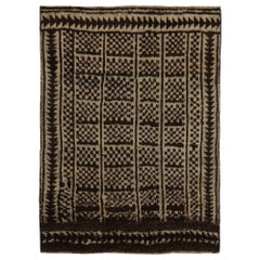 Tappeto persiano Gabbeh Small - Lana Marrone Avorio Design - 97822