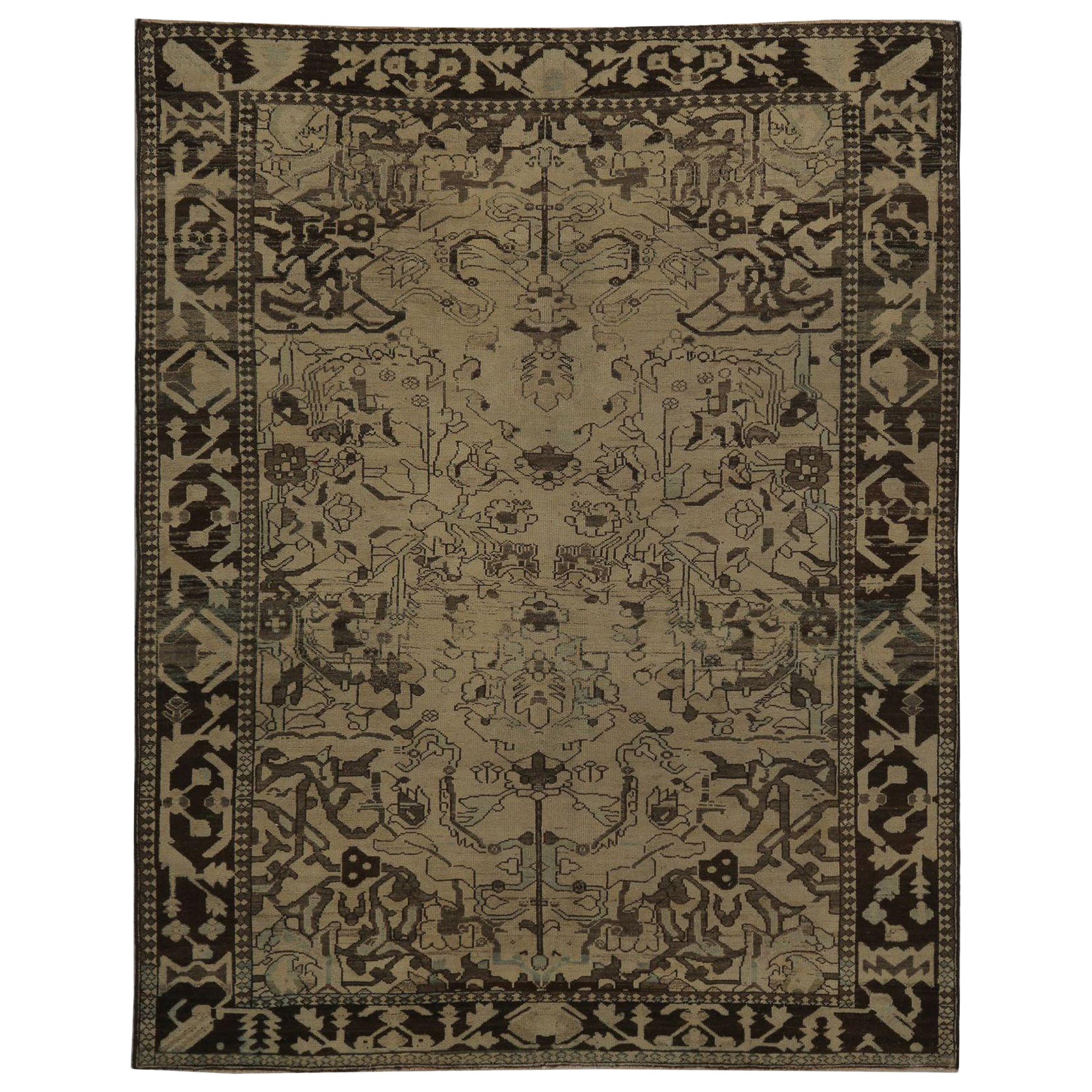 Tappeti persiani Bakhtiari - Lana Marrone Taupe Design - 97835