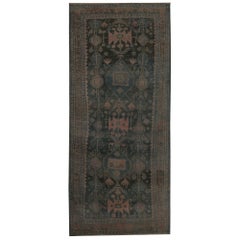 Persian Bijar Area Rugs - Wool Brown Pink Design - 97842