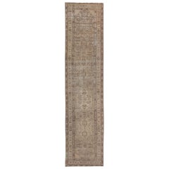 Tapis persan Malayer - Design en laine ivoire taupe - 97958