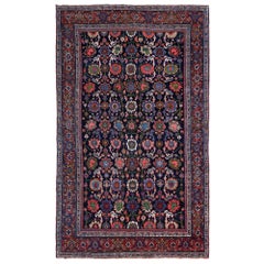 Tappeti persiani Bijar - Lana Nero Blu Marrone Rosa Rosso - 97906
