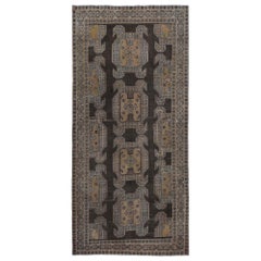 Tapis de sol persan Azerbaïdjan - Laine Brown Ivoire Taupe Design - 97925