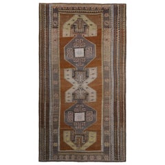 Persische Shiraz Bereich Teppiche - Wolle Braun Grau Elfenbein Taupe Design - 97931