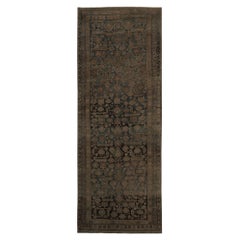 Tappeto Persiano Bijar Runner - Lana Marrone Taupe Design - 98004