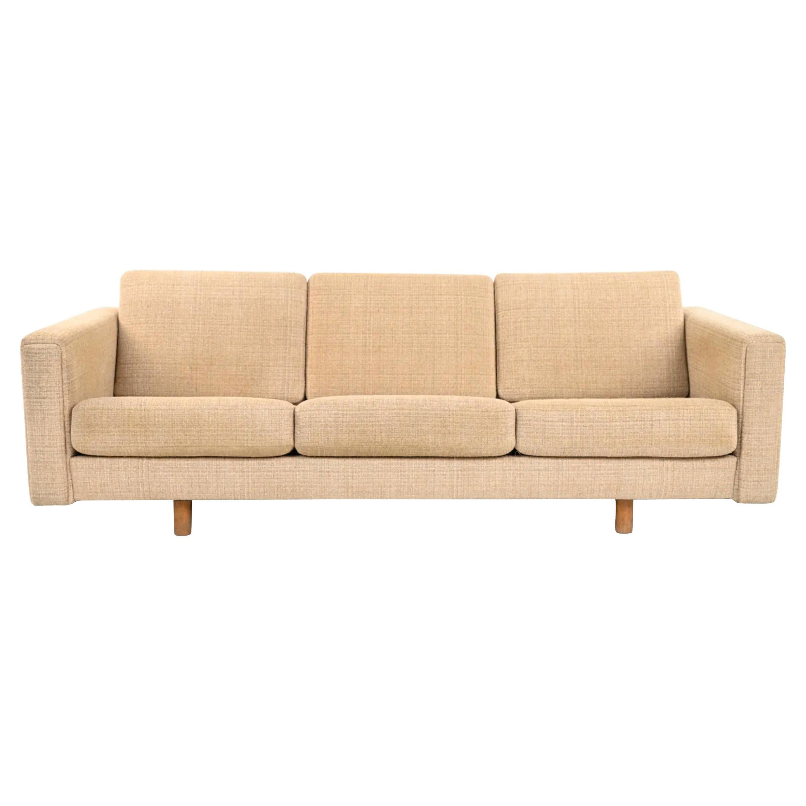 Vintage 1960s Danish Three-Seat Sofa Model GE-300/3 by Hans Wegner for GETAMA