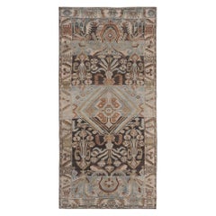 Persische Sultanabad Teppiche - Wolle Braun Elfenbein Hellblau - 98028