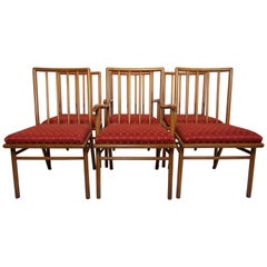 T.H. Robsjohn-Gibbings Juego de seis sillas de comedor  para Widdicomb, hacia 1952