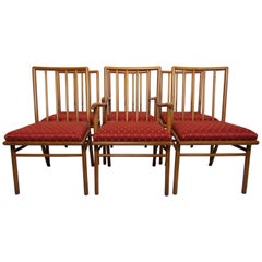 T.H. Ensemble de six chaises de salle à manger Robsjohn-Gibbings  pour Widdicomb, circa 1952