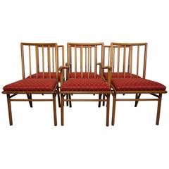 Set of Six Dining Chairs T.H. Robsjohn-Gibbings for Widdicomb, circa 1952 11