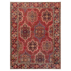 Doris Leslie Blau Antique Axminster Botanic Handwoven Wool Rug