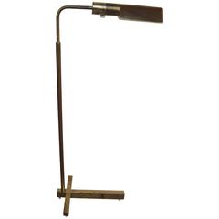Retro Casella Task, Brass Floor Lamp, Adjustable High