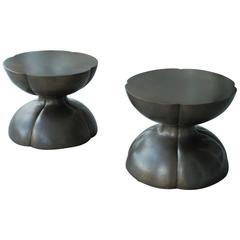 Pair of Bronze Tables by McGuire