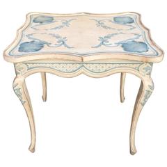 Paint Decorated Louis XV Style Side Table