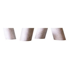 Rare Lucia Mercer for Knoll Solid Marble Stump Tables, c. 1982 (4 avail)