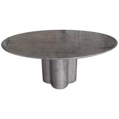 Tura Oval Goatskin Dining Table