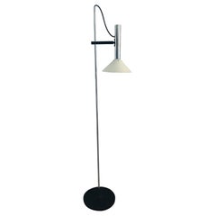 Mid-Century Modern Adjustable Height Chrome Floor Lamp Style of Joe Colombo