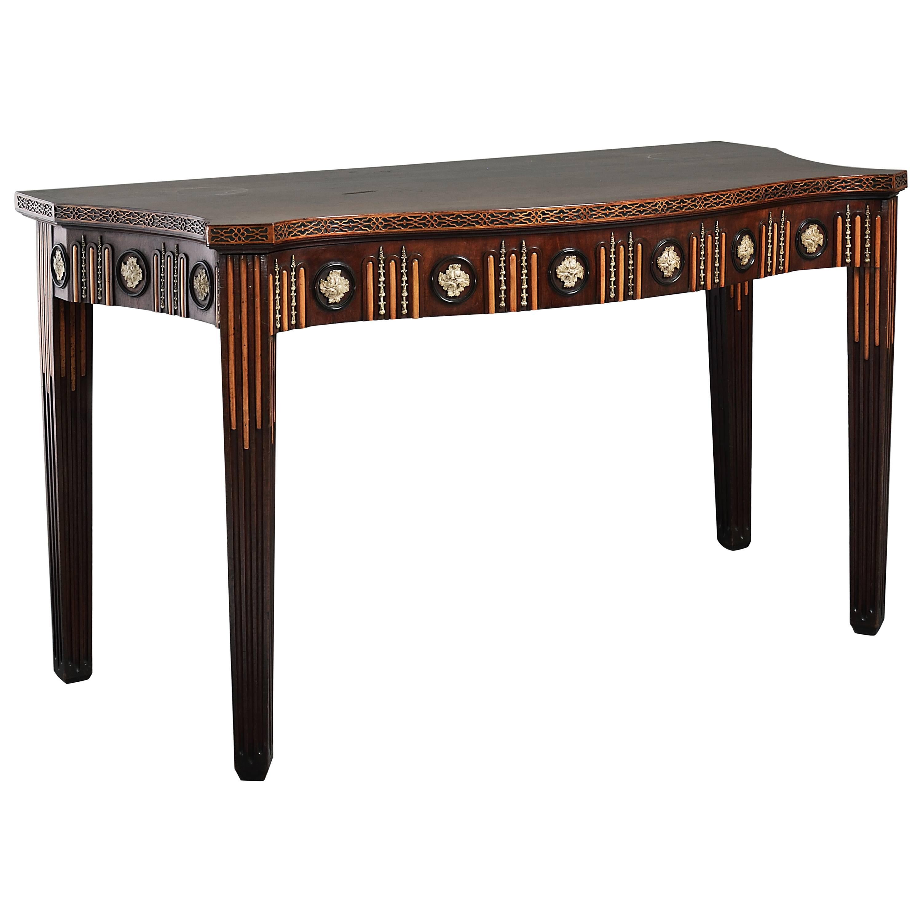 George III Mahogany Side Table in the manner of Sir William Chambers