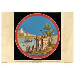 F. CEPPARULI (*1750) after VANNI (*1750), "Temple on an Island in the Water"