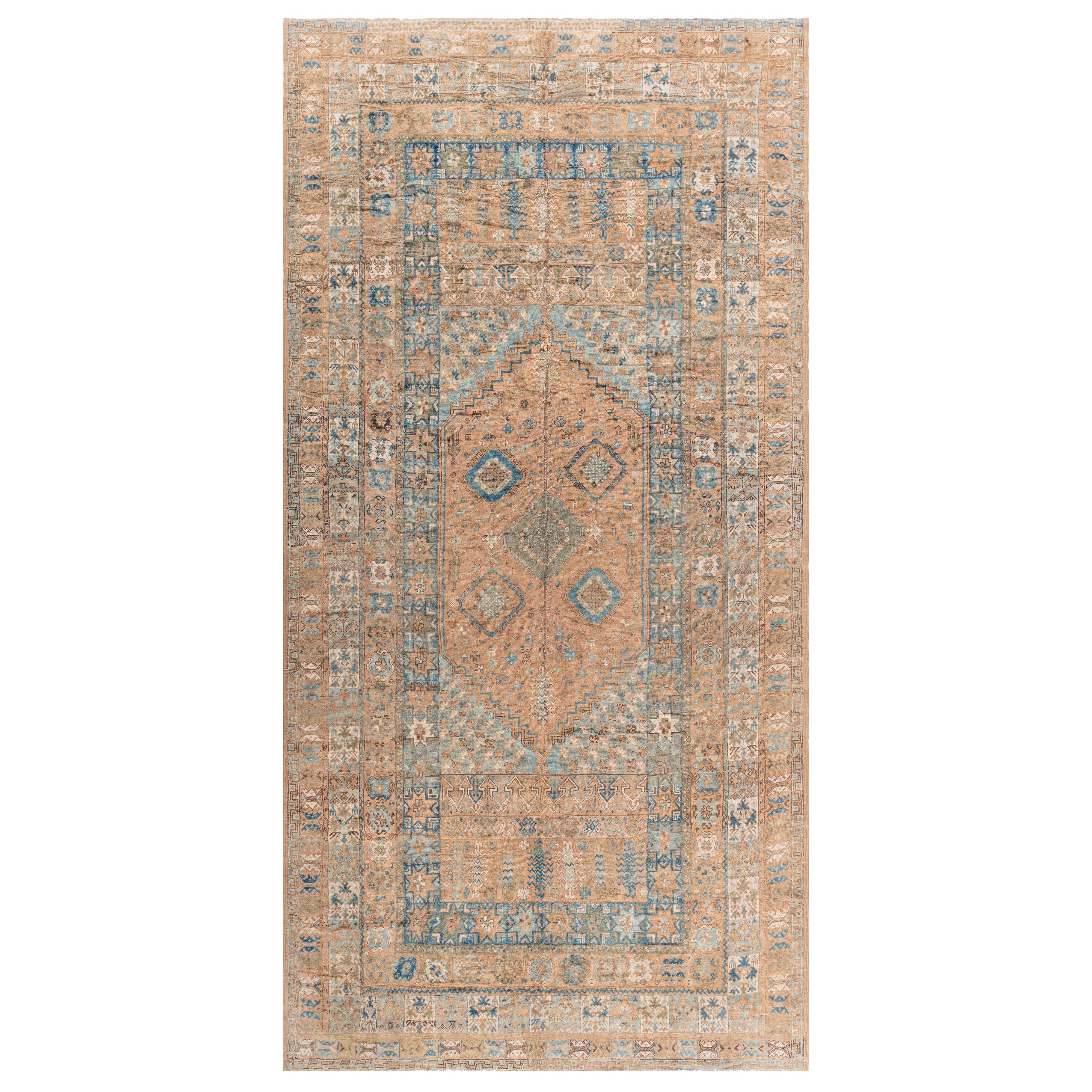 Doris Leslie Blau Vintage Moroccan Rug — Timeless Elegance in Earthy Tones For Sale