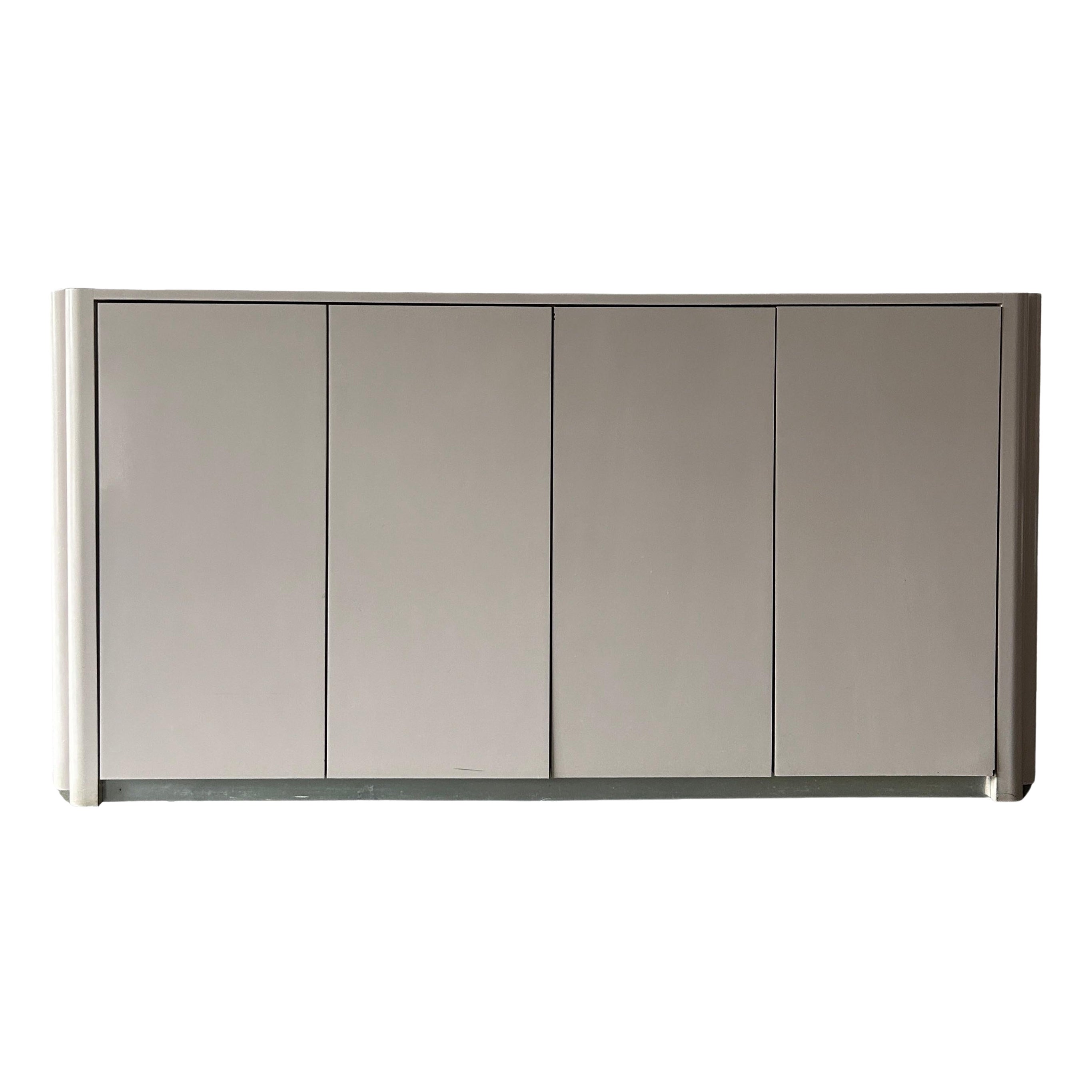 Aparador credenza pop art post moderno rosa muave 4 puertas