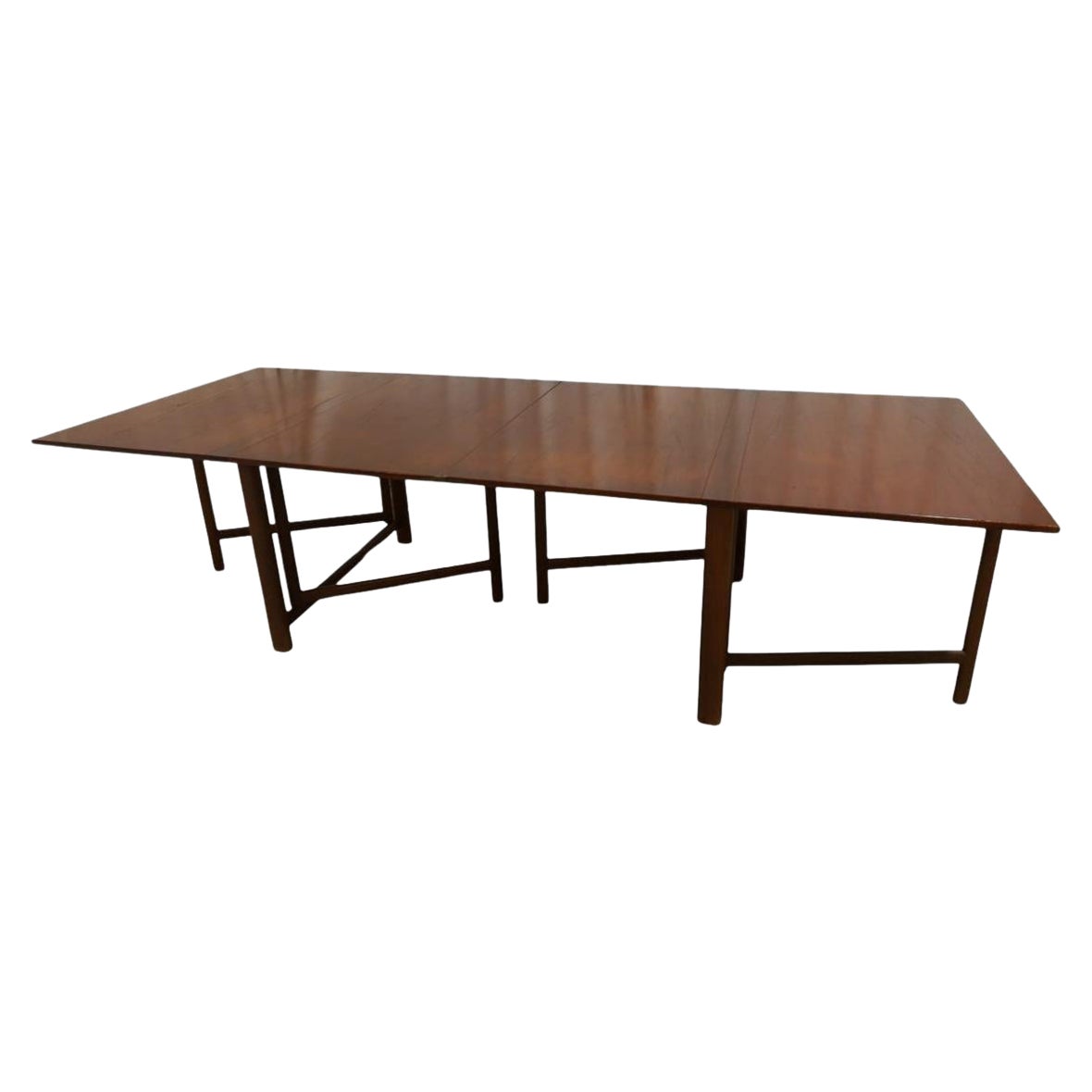 Tavolo da pranzo allungabile Maria 2-12 in teak di Bruno Mathsson, metà del secolo scorso