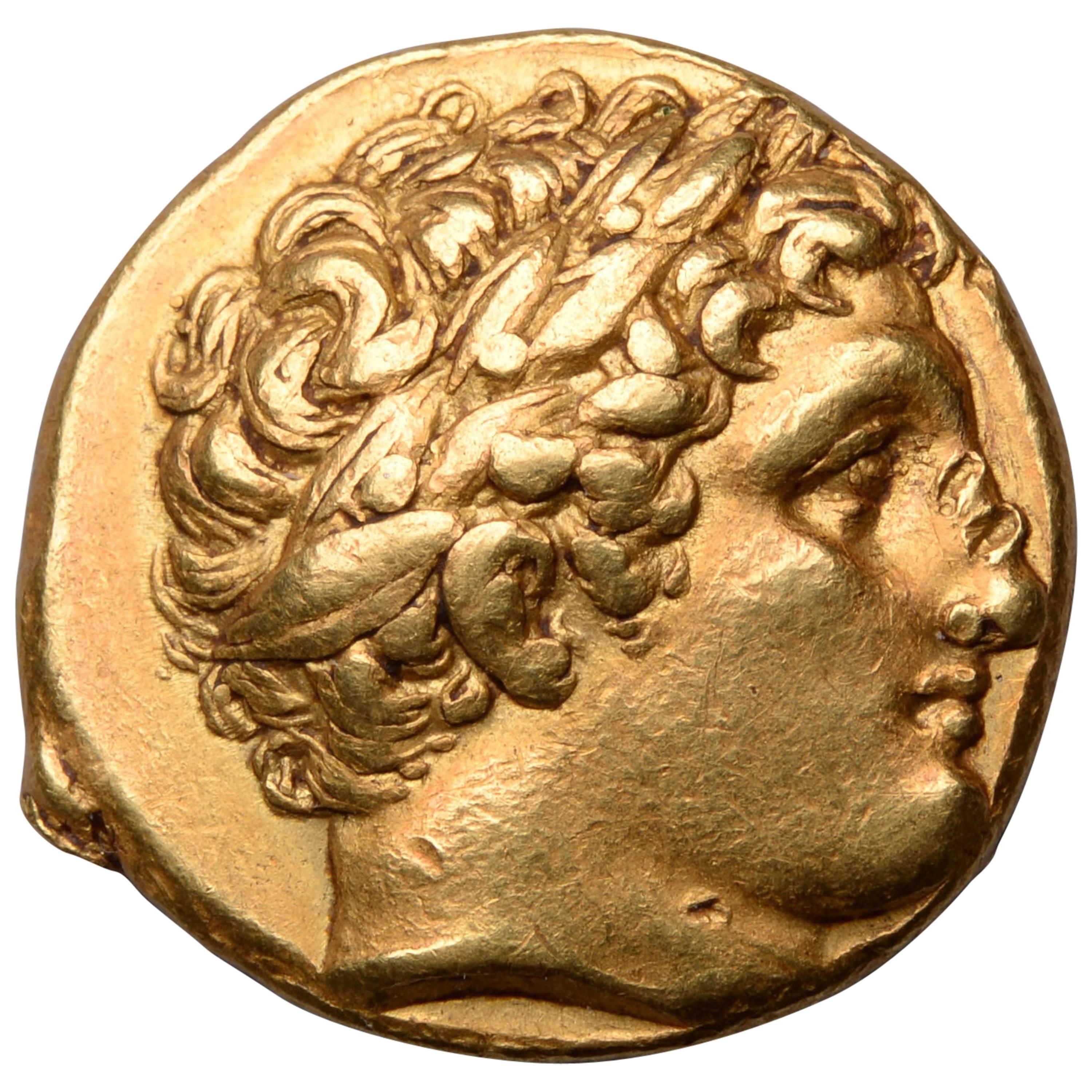 Ancient Greek Gold Coin of King Philip II, 323 BC