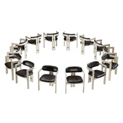 Augusto Savini for Pozzi Set of Fourteen 'Pamplona' Dining Chairs