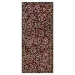 Antique Doris Leslie Blau Authentic Caucasian Karabagh Botanic Handmade Rug