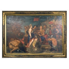 Grande dipinto storico XVIII secolo, di scuola italiana