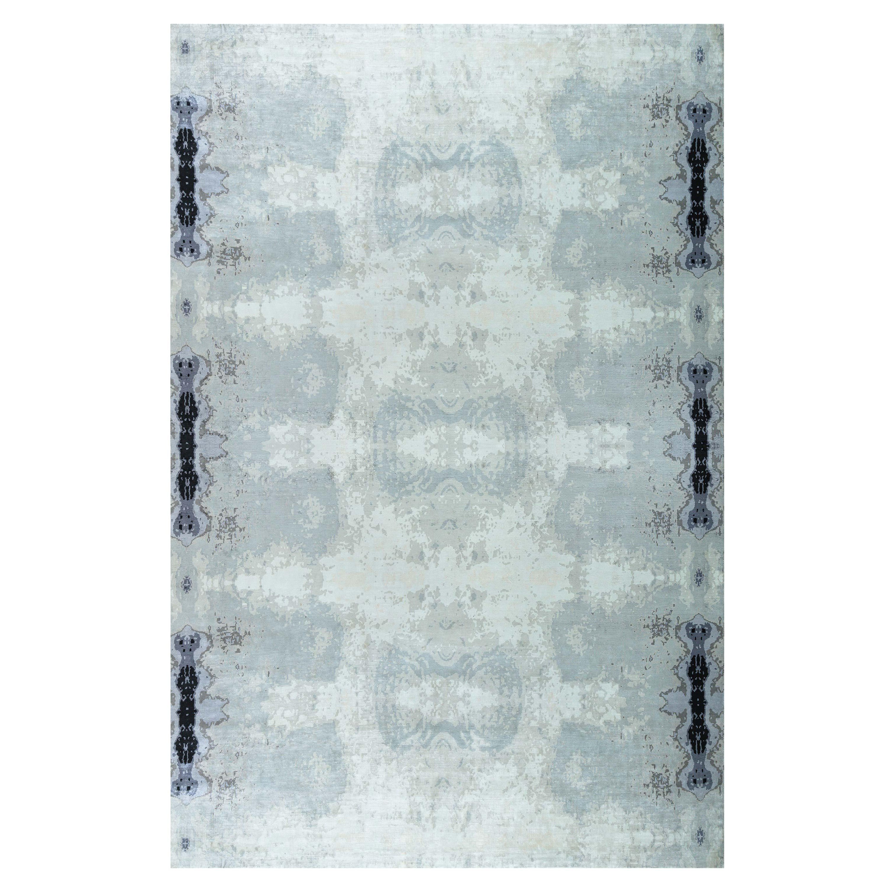 Alfombra contemporánea Kusafiri de seda de Doris Leslie Blau