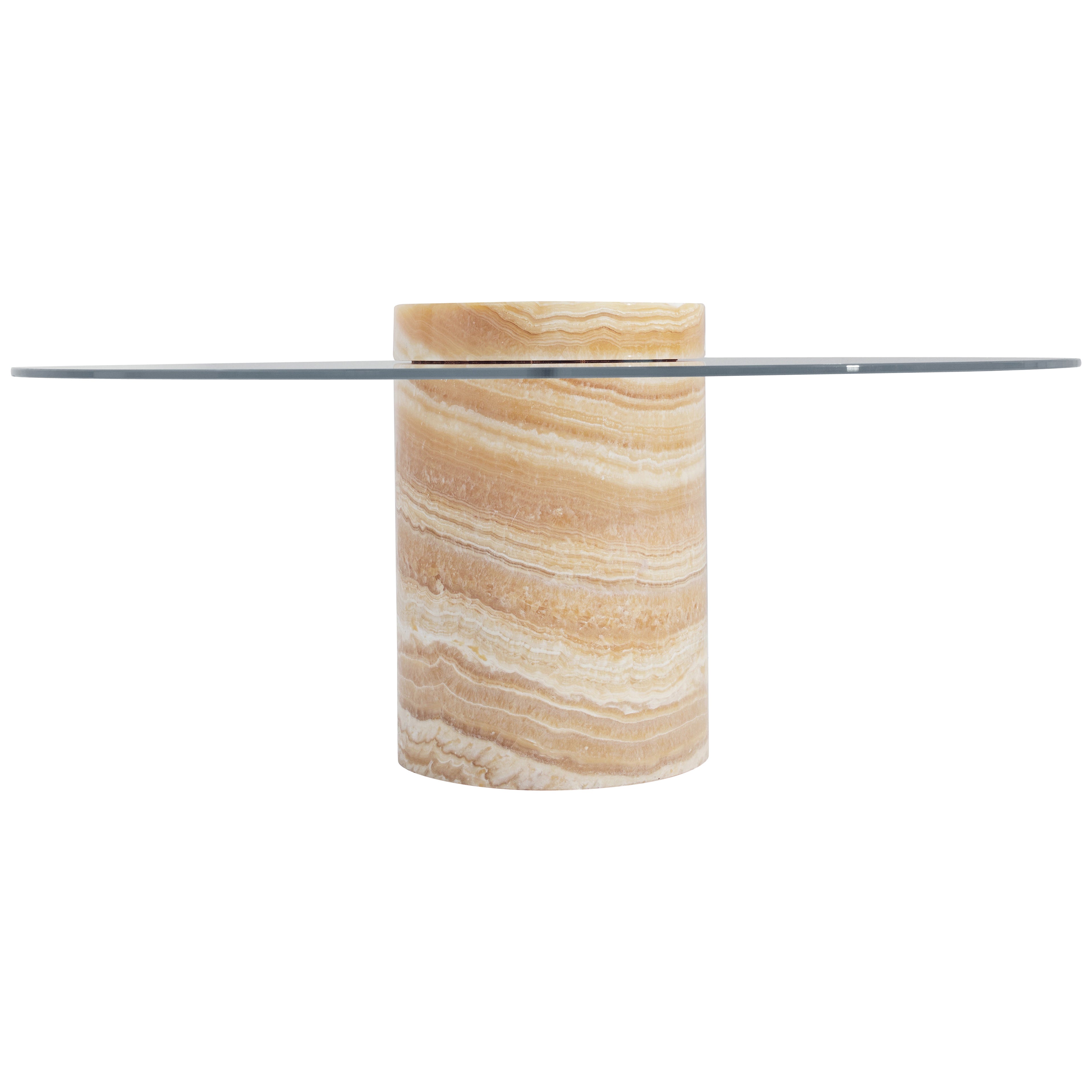 Table basse Apollo Honey Onyx par RAFFINATO