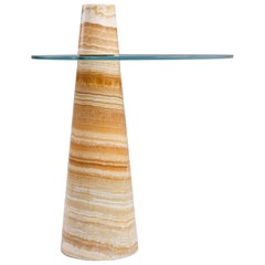 Atlas Honey Onyx Beistelltisch von RAFFINATO