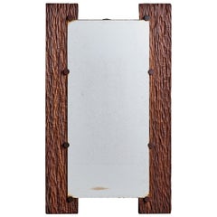 Brazilian Designer, Wall Mirror, Gonçalo Alves, Brass, Brazil, 1970s