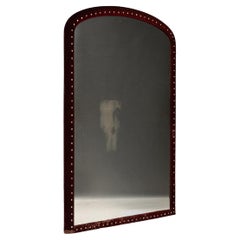 Velvet Oval Mantle Mirror, England circa 1900