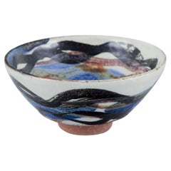 Gerd Hjort Petersen for Royal Copenhagen. Small unique stoneware bowl.